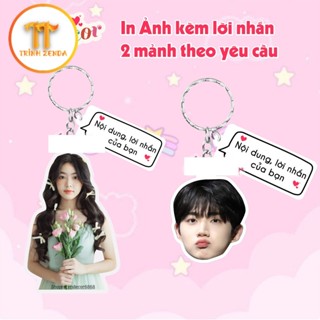 Móc khoá ghi lời nhắn theo yêu cầu làm quà tặng  - zenda