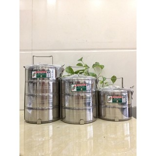 CAMEN inox Cao Cấp hàng  TITHAFAC, Size 16cm - 2 tầng, 3 tầng, 4 Tầng+1 khăn da năng siêu thấm nước