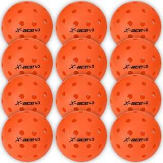 Amasport X40 26g Bóng Pickleball, 12 Cái, USAPA đã được phê duyệt, Ngoài trời 40 Lỗ, Bóng Pickleball đúc Roto