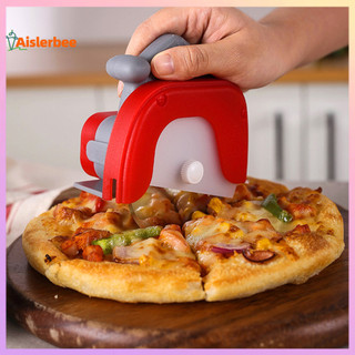 Aislerbee Đế nâng cao Công thái học Handgrip Bánh xe Pizza có nắp bằng thép không gỉ Máy cắt bánh Pizza có thể tháo rời Đồ dùng nhà bếp