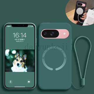 Ốp Điện Thoại Cho Google Pixel 9 8 7 6 5 Pro 7A 6A 8A 5A Pro Pixel9 Vỏ Silicon Lỏng Mềm Từ Tính Bảo Vệ Funda