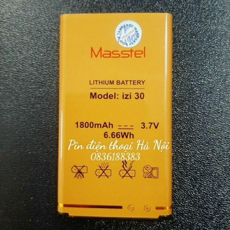 Pin Masstel Izi 30 Chính hãng - Bảo hành 6 tháng