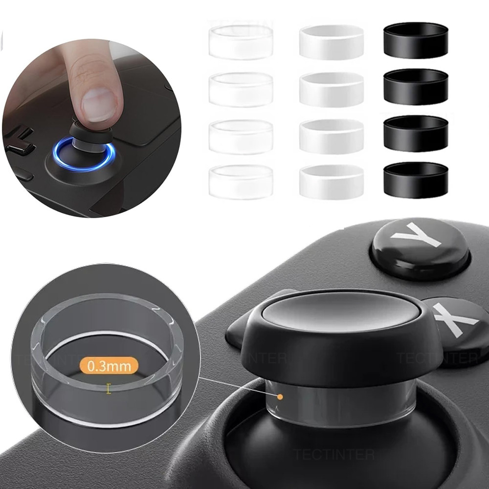 4 Cái / 8 Chiếc Đàn Hồi Bảo Vệ Cần Điều Khiển Vòng Cao Su Cho PS5 / PS4 / Steam Deck Rocker Silicone RingCover Cho Máy Chơi Game Rog Ally