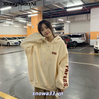 Xiang Nian Ni Lông Cừu Lót Thu Đông Mới Hàn Quốc Phong Cách Preppy Rời Fitting Áo Len Dài Tay Quần Áo Nữ