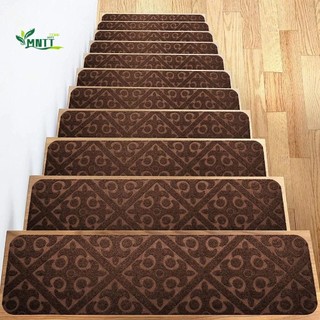 Thảm cầu thang Polyester có thể giặt được Dễ dàng làm sạch Thảm trang trí nội thất An toàn Tắt tiếng thấm nước Tấm lót sàn chống trượt