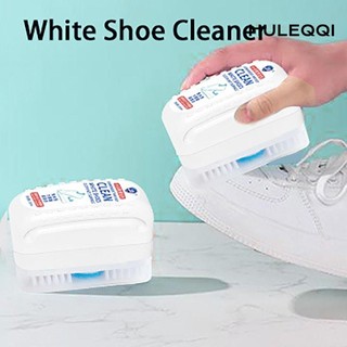 Bàn chải giày HULEQI, Dụng cụ tẩy bụi bẩn giày 100ml Chất tẩy rửa giày trắng, Phụ kiện giày di động Bọt biển có khăn lau Giày thể thao làm sạch Lazier People