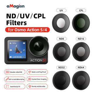 Dành Cho DJI Osmo Action 5 Pro Bộ Lọc Chống Thấm Nước Cho DJI Osmo Action 5 Pro / 4 / 3 ND Lọc UV Phụ Kiện Ống Kính Cho DJI Osmo Action 5 Pro / 4 / 3 CPL Lọc