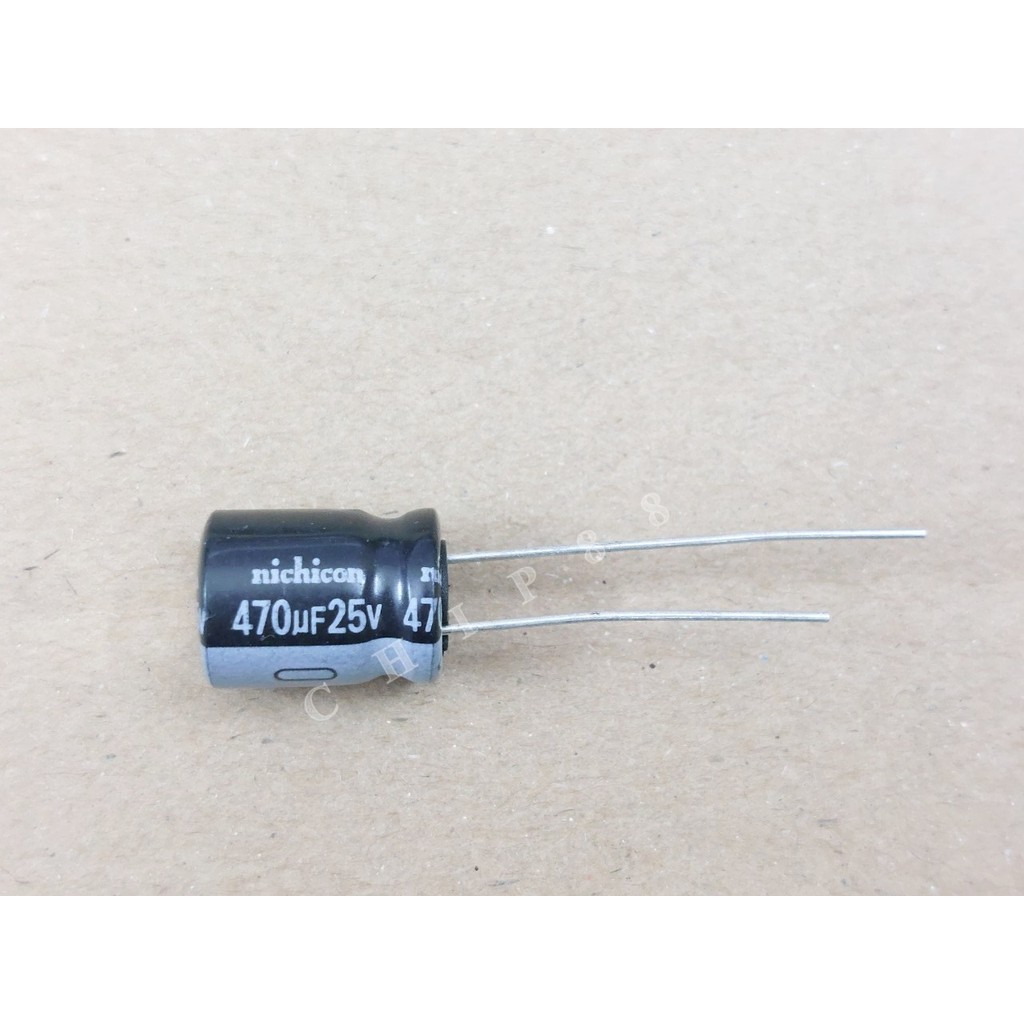10 cái 470uf Tụ hóa 470uf 25v 10*12mm mới chính hãng Nichicon 100%