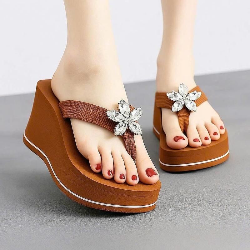 DÉP KẸP HOA ĐÁ ĐẾ LƯỢN CAO CẤP HH XINH XINH UU TT NN NN II BB LL TT NN