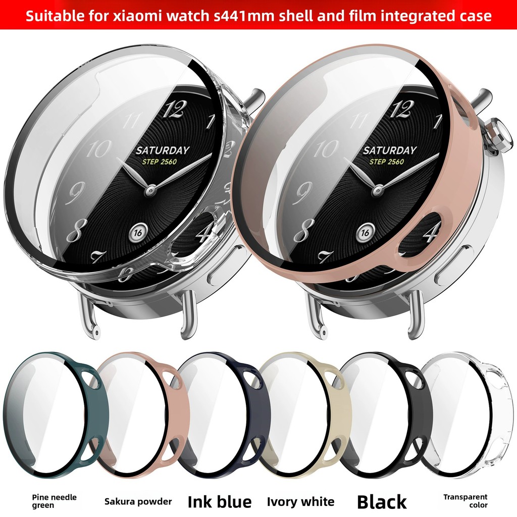 Kính cường lực + Ốp lưng cho Xiaomi Watch S4 41mm Khung bảo vệ màn hình Ốp lưng cho Xiaomi Watch S4