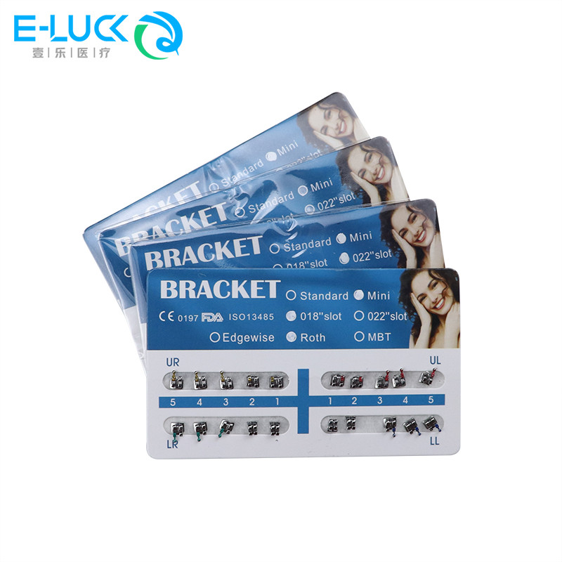 Nha khoa Roth / MBT Giá đỡ 0,018 / 0,022 Khe cắm 345 Móc Nha khoa Kim loại Chân đế chỉnh nha