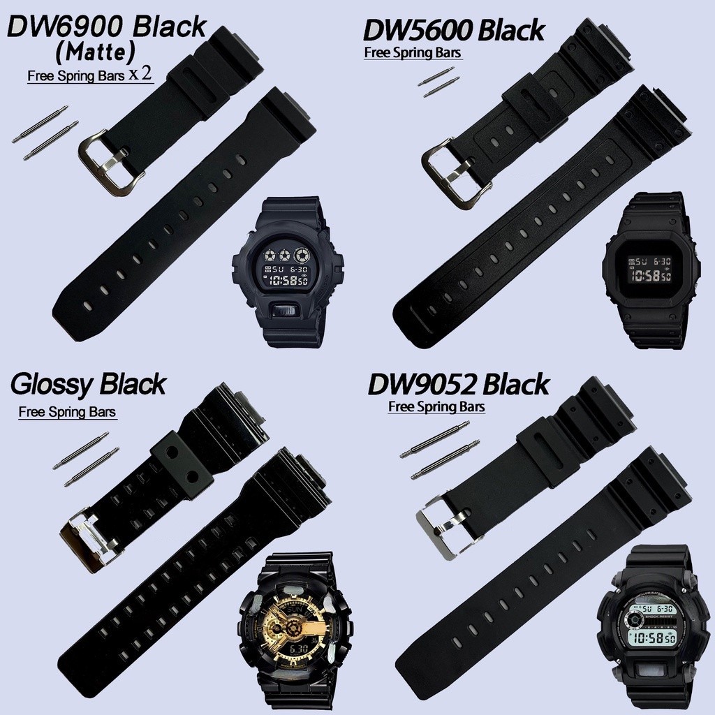 Dây đeo đồng hồ casio cao su thay thế chính hãng cho dòng G-Shock DW5600-9052: Dây đeo đồng hồ chống