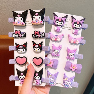 Vỉ 10 Kẹp Tóc Mỏ Vịt Hình  Kuromi Cinnnamoroll, Set 10 
Kẹp Tóc Mái Sanrio Siêu Xinh,Đáng Yêu Cho Bé Gái