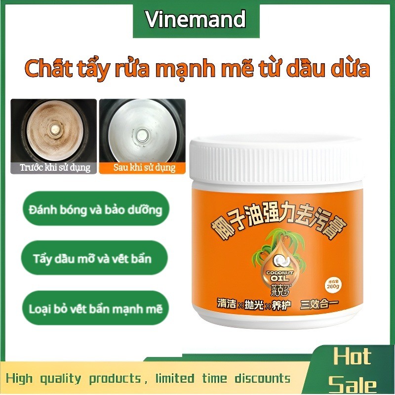 ✨Chất tẩy rửa đa năng từ dầu dừa/Kem tẩy đa năng dầu dừa/Chất tẩy rửa đa năng/Nước tẩy đa năng