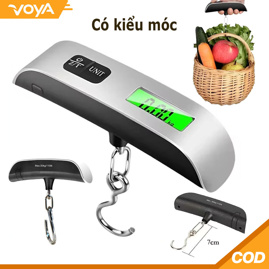 50kg / 110lb điện tử treo hành lý du lịch cân túi điện tử hành lý du lịch quy mô màn hình LCD