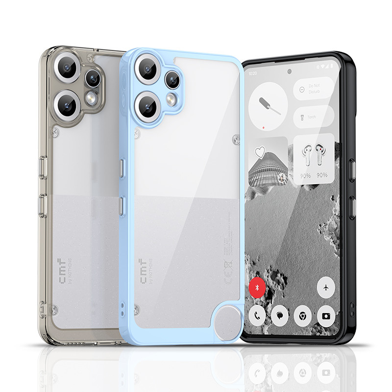 Không có gì Điện thoại (3) CMF Phone 2 Pro Case Nothing CMF Phone 2 Pro Cover PC trong suốt + Silico