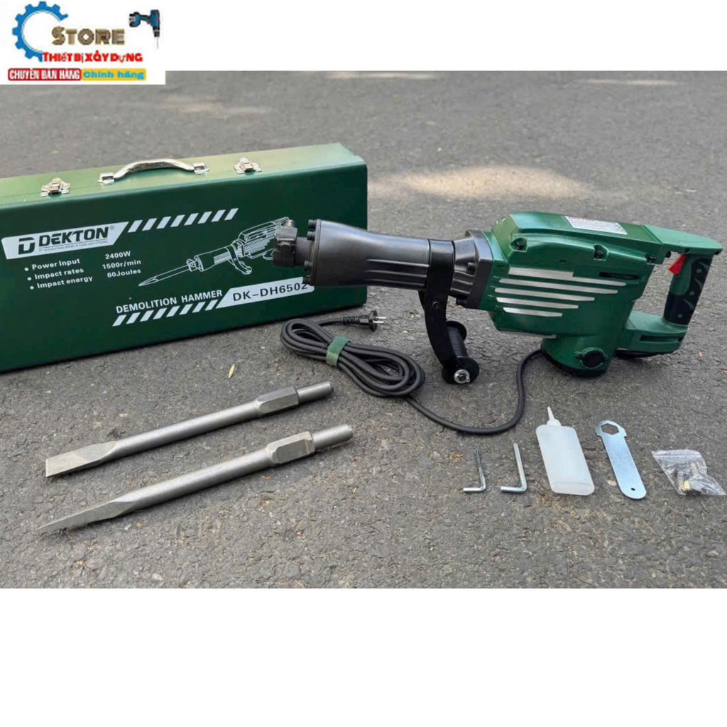 Máy đục bê tông 30mm Dekton DH6502 2400w sto.re máy rẻ