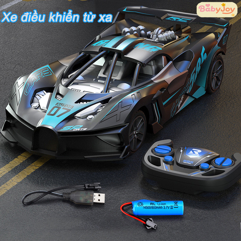 【BabyJoy】Xe điều khiển từ xa Bugattii 1:20,Siêu Xe điều khiển từ xa Xe Đua Đồ Chơi,Xe Ô Tô Dùng Pin Siêu Mạnh