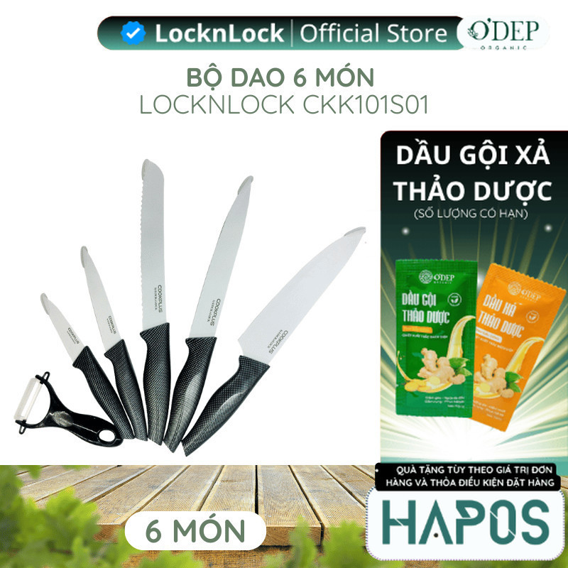 Bộ dao 6 món LocknLock CKK101S01 - HAPOS LHL