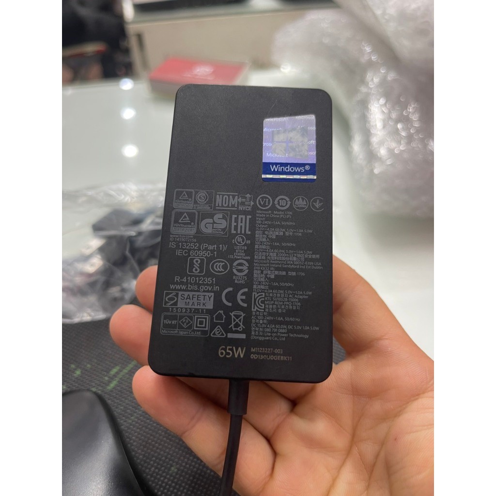 Sạc 65W Surface Pro Charger Microsoft Surface Pro 9 8 7+ 1796 1769 1800