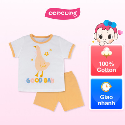 Bộ bé gái lửng Animo Easy LU0325009 (4Y,Trắng-vàng,TT02)