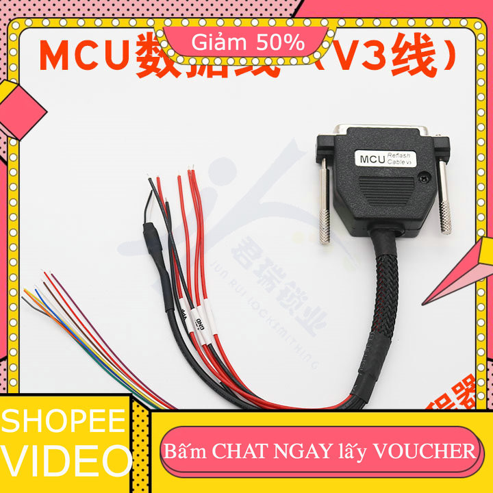(Thợ Khóa)Máy lập trình VVDI PROG Cáp lập trình MCU Cáp dữ liệu gốc MCU