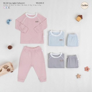 Bộ Thun Dài Tay Cho Bé COOKIE, Bộ Dài Tay Raglan Babycorn Cho Bé Size Từ 6 Tháng Đến 5 Tuổi 2025