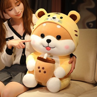 Gấu Bông Shiba Cosplay Hổ Trà Sữa - Quà Tặng Tuyệt Vời