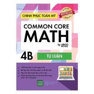 Sách - Common Core Math - Chinh phục toán Mỹ 4B (1980Books) -Tái bản