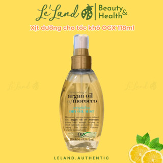 Xịt dưỡng tóc  OGX Argan Oil of Morocco Weightless Dry Oil Mist 118ml cho tóc khô