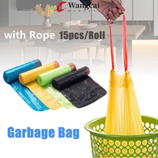 Wangcai Túi Đựng Rác Bằng Nhựa Dày Có Dây Rút Tiện Dụng Cho Nhà Bếp