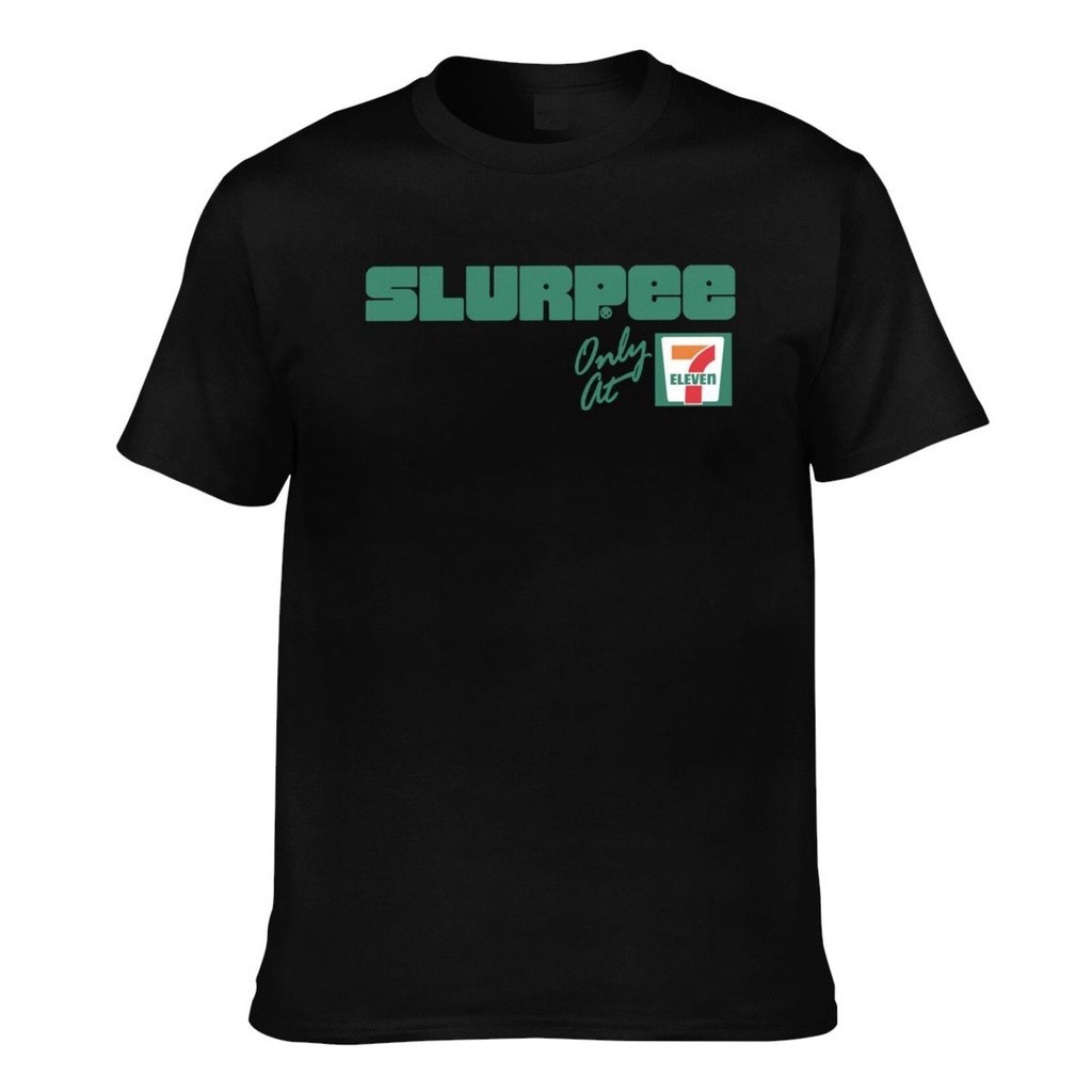 Có nhiều màu sắc. Slurpee Ice 7-Eleven Retro Uống Logo In Áo Thun Nữ Tay Ngắn Cho Nam S-5XL