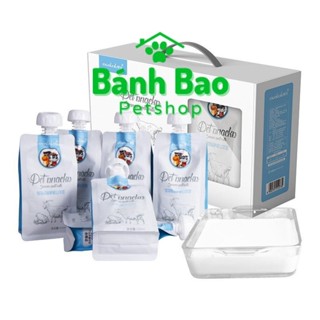 Sữa Dê Monbab Dành Cho Chó Mèo Gói 200ml - Sữa Tươi Cải Thiện Tiêu Hóa, Bổ Sung Dinh Dưỡng