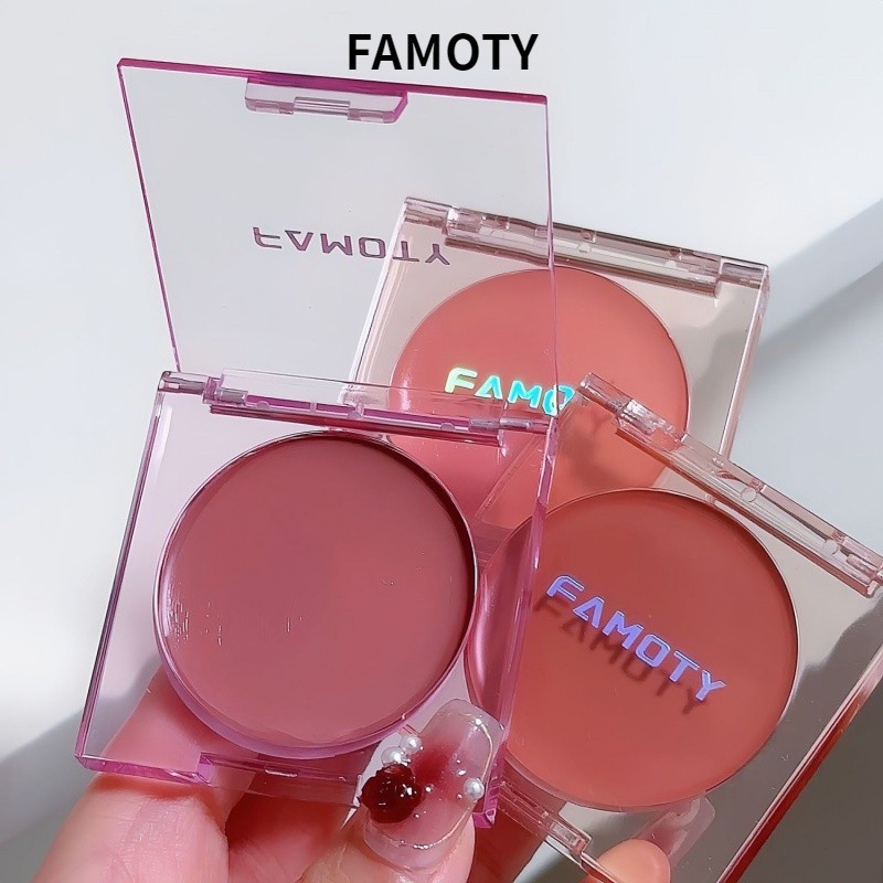 FAMOTY Má hồng dạng kem làm sáng chống thấm nước và lâu trôi