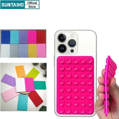 Suntaiho Cao Su Cốc Hút Đệm silicon di động Giá đỡ Cố Định Điện Thoại hai mặt có thể tái sử dụng