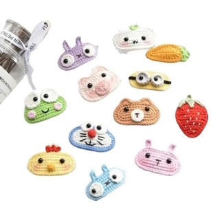 KẸP TÓC LEN HANDMADE THỎ HỒNG Women Nữ Móc Khóa