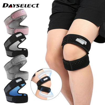 Dayselect 1 Miếng Thể Thao Ngoài Trời Dây Đeo Patella Có Thể Điều Chỉnh Thoáng Khí Không Dính Nẹp Đầu Gối OK Vải Chạy Bóng Rổ Giảm Sốc Bảo Vệ Thể Thao