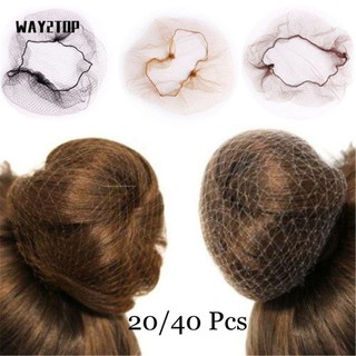 WAY2TOP 20/40 Lưới Búi Tóc Co Giãn Nhiều Màu Sắc Thời Trang Cho Nữ