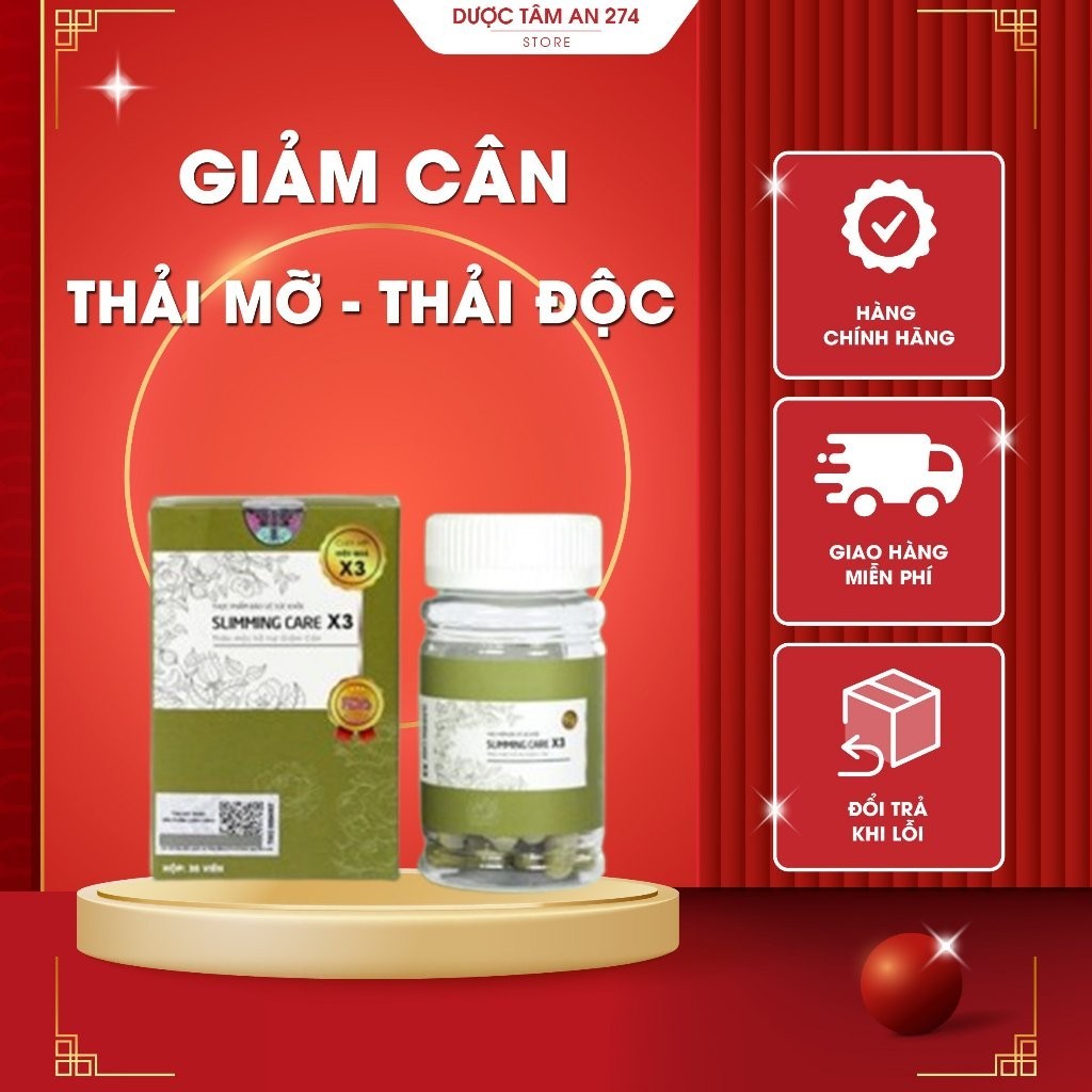 Trà Thảo Mộc Giảm Cân Slimming Care X3 Giúp Đào Thải Mỡ Thừa, Giảm Cân Nhanh Chóng { CHÍNH HÃNG}
