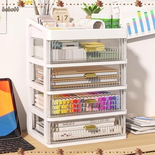 Hộp sắp xếp bàn BEBETTERM, Hộp lưu trữ trong suốt ngăn kéo đa chức năng dung tích lớn, Giá lưu trữ văn phòng phẩm PP trong suốt chống bụi