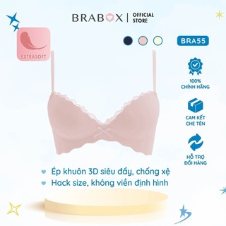 Áo lót nâng ngực đệm dày không viền siêu bền BRA55 BRABOX