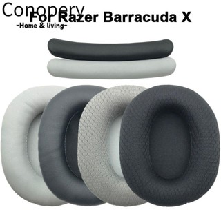 Conopery 2 Miếng đệm tai, Miếng đệm tai xốp thay thế miếng đệm tai, Phụ kiện tai nghe Earmuff Tai nghe Earmuff cho Razer Barracuda X