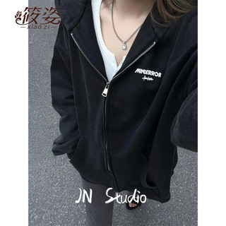 JN Studio Áo Khoác hoodie áo khoác nữ zip hoodie comfortable Fashion Thời trang WWY23B01RA