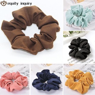 Lady Elastic Pure Color Hair Scrunchie Ring Scrunchie Hair Tie Hair Accessories Sports Dance Ponytail Holder