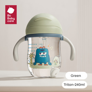 Bc babycare bình nước trẻ em ppsu / tritan bpa kèm ống hút dung tích 240ml dành cho bé