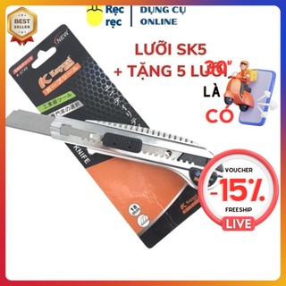 Tặng 5 lưỡi - Dao rọc giấy lớn - thay lưỡi liên tục DRG14
