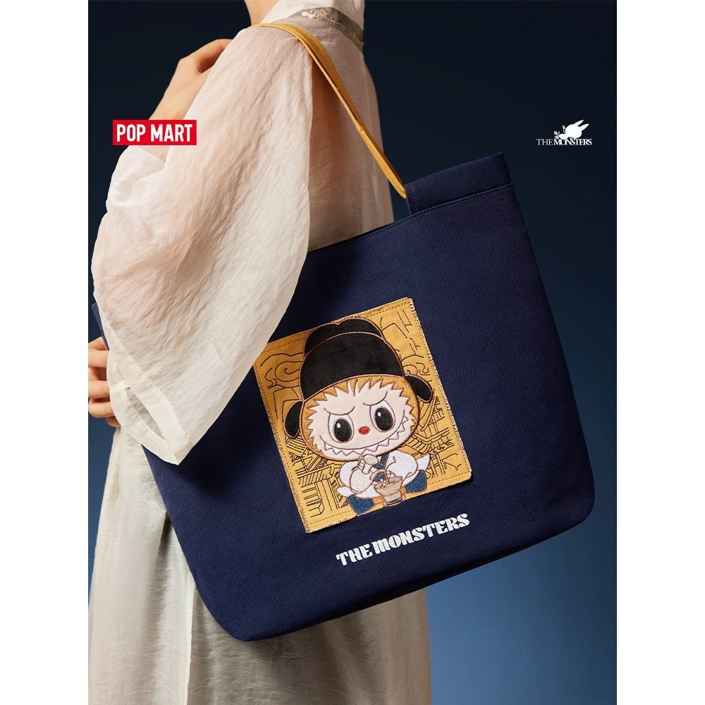 Popmart POPMART THE MONSTERS Come Here Fun Four Series Túi vải LABUBU Hàng hóa