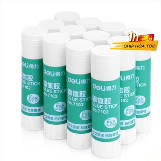 Keo khô Deli cao cấp dạng thỏi keo dán sticker K45 giấy thủ công mỹ thuật 7102 VPPTUEMINH