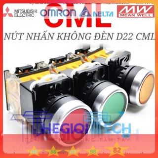 Nút nhấn không đèn cml cao cấp d22 nút nhấn nhả, nút nhấn tự giữ la39-11
