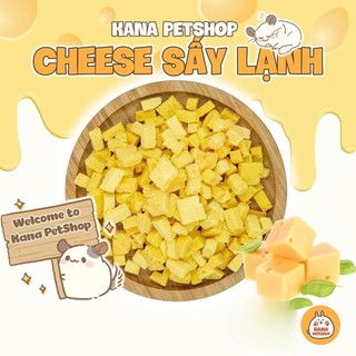 Phô Mai Sấy Đồ Ăn Hamster 🐹FREESHIP🐹 Phô Mai Dinh Dưỡng Cheese Cube Sấy Lạnh Thức Ăn Dặm Cho Hamster , Sóc